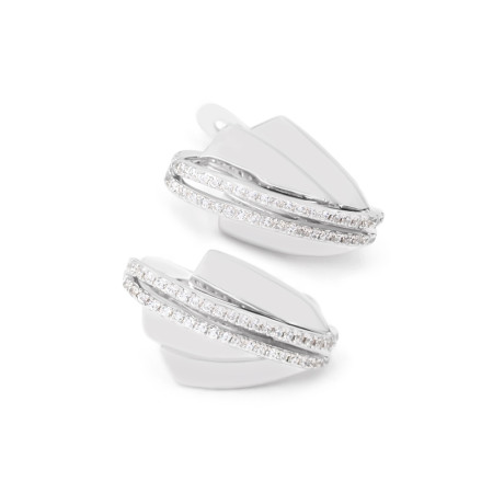 Серьги серебряные с фианитами 2СК25/22