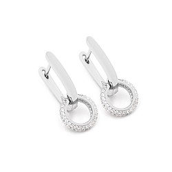 Серьги серебряные с фианитами 2СК25/28