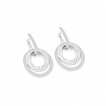 Серьги серебряные с фианитами 2СК25/30