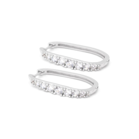 Серьги серебряные с фианитами 2СК25/42