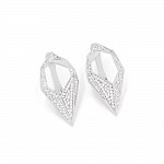 Серьги серебряные с фианитами 2СК25/44