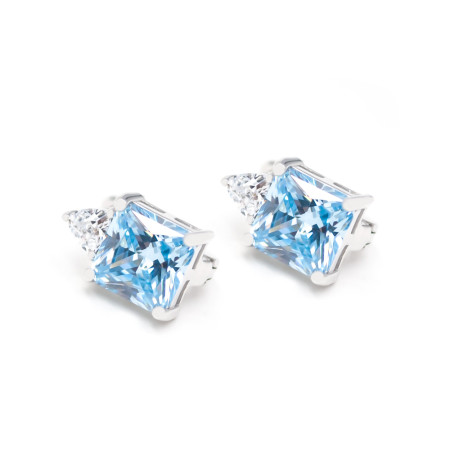 Серьги серебряные с фианитами 2СЦ23/1Г