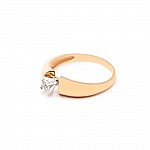 Кольцо золотое с бриллиантом 3К140/1-4Д