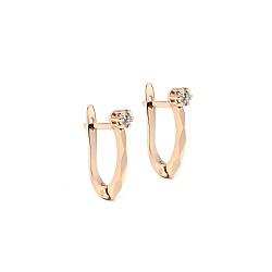 Серьги золотые с бриллиантами 3С175Д
