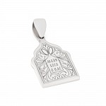 Ладанка срібна з емаллю Матір Божа Семистрільна 331079-4