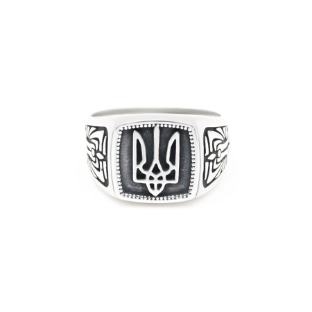 Перстень срібний Тризуб 4796-ч