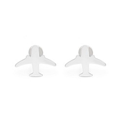 Сережки-пусети (гвоздики) срібні Літаки 54062-р