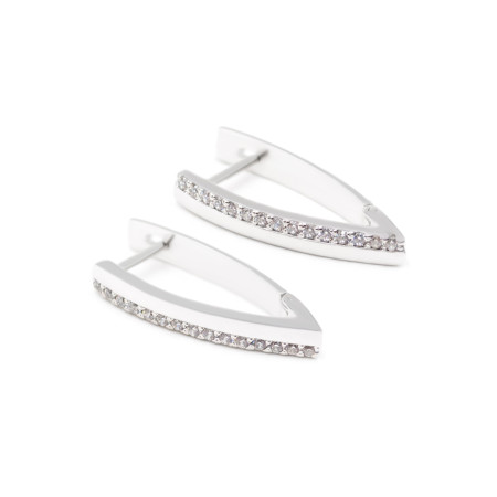 Серьги серебряные с фианитами 5548-р
