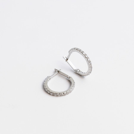 Серьги серебряные с фианитами 56-304-р