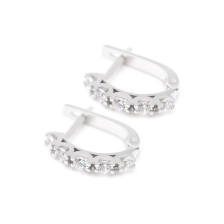 Серьги серебряные с фианитами 56-310-р