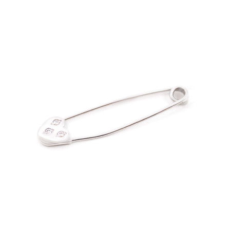 Шпилька срібна з фіанітами 7134-р