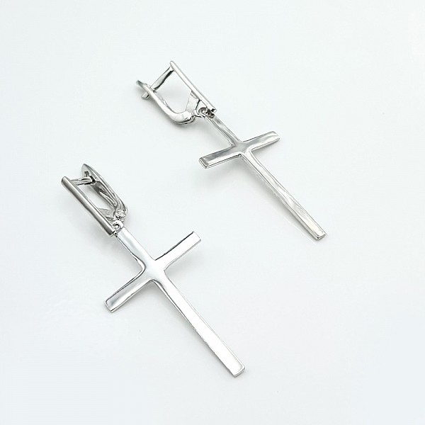 Сережки срібні Хрестики 2_5805-р