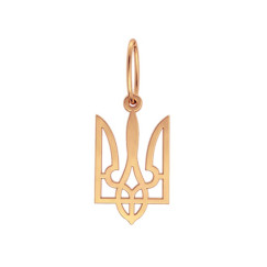 Подвеска золотая Трезубец 107-1040
