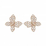 Сережки золоті Метелики з фіанітами 103-0065