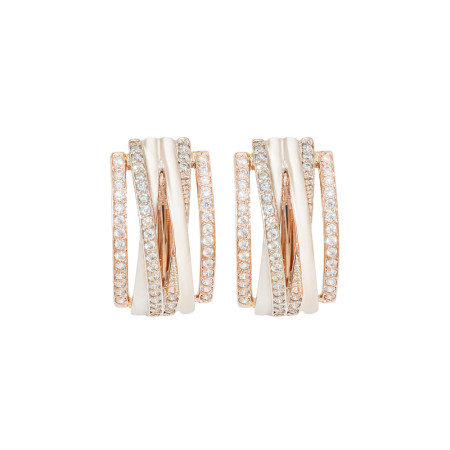 Сережки золоті з фіанітами 103-0125