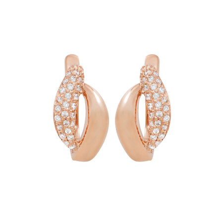 Сережки золоті з фіанітами 103-0156