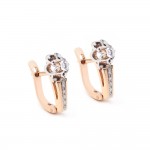 Серьги золотые с бриллиантами 303-0209Д