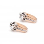 Серьги золотые с бриллиантами 303-0209Д