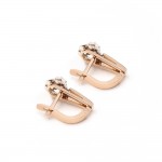 Серьги золотые с бриллиантами 303-0209Д
