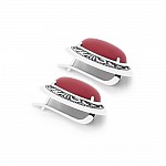 Сережки срібні з коралом 2629