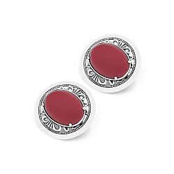 Сережки срібні з коралом 2629