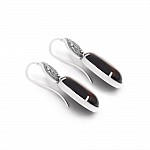 Сережки срібні з тигровим оком 2681