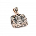 Ладанка золотая Николай Чудотворец 11496ЛНЧ