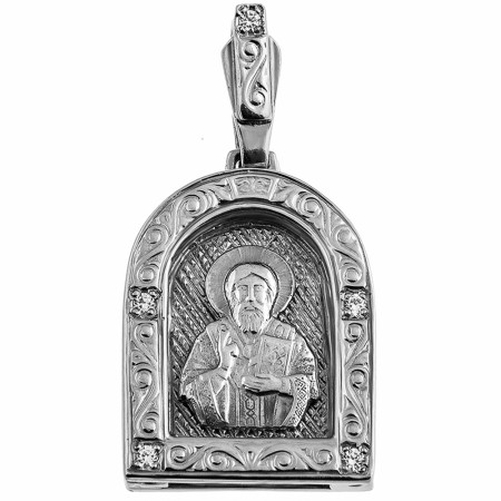 Ладанка серебряная «Св. Николай Чудотворец» 2ЛЛ031