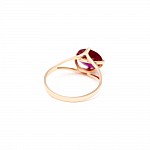 Кольцо золотое с рубином К027Р