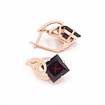Сережки золоті з гранатом 1С110Г