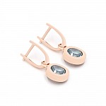 Сережки золоті з топазом 1С249ГТ