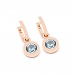 Сережки золоті з топазом 1С249ГТ