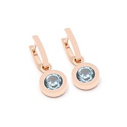 Сережки золоті з топазом 1С249ГТ