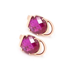 Серьги золотые с рубином 1С548Р