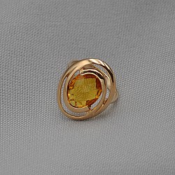 Каблучка золота з цитрином 1К238Ц
