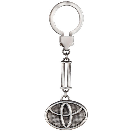 Брелок срібний з логотипом TOYOTA 2Бр002