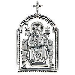 Ікона срібна автомобільна Святий Миколай 2ІА001