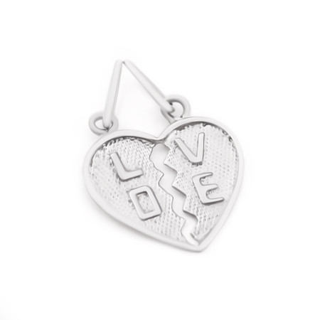 Подвеска серебряная парная LOVE 2П054р