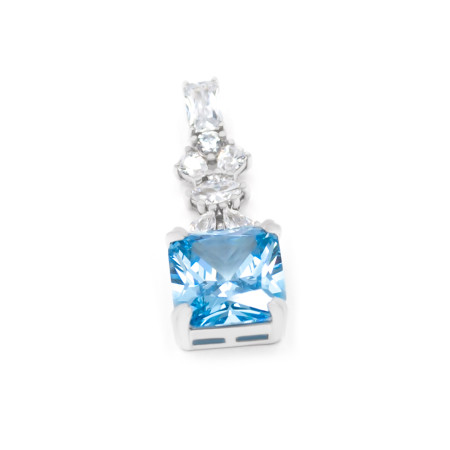 Підвіска срібна з фіанітами 2ПЦ24/21г