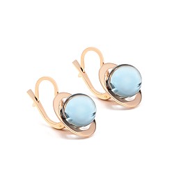 Сережки золоті з топазом с2-1450Тп