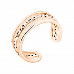 Кольцо из красного золота с фианитами 1к159/01б