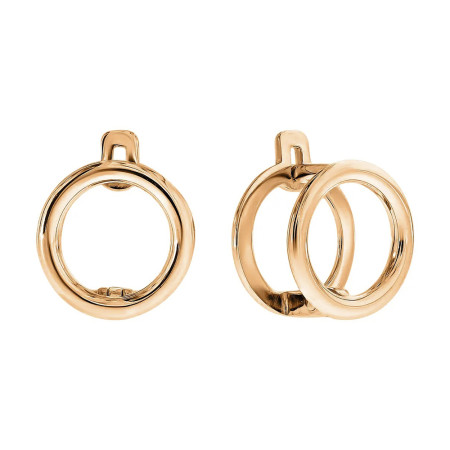 Серьги из красного золота Геометрия 1с264/00б