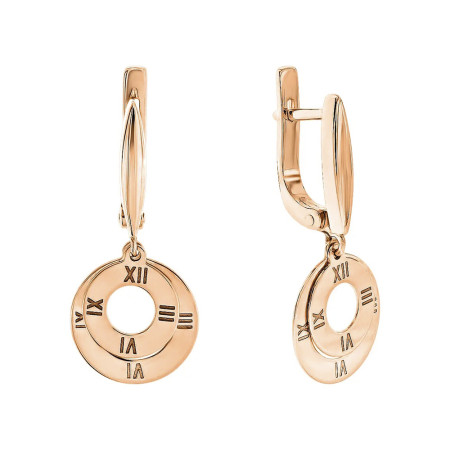 Серьги из красного золота 1с277/00б