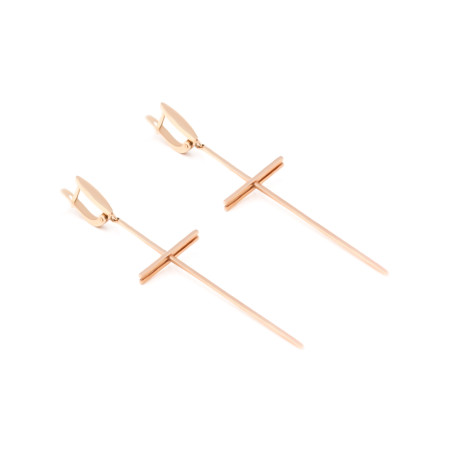 Сережки золоті Хрестики 1с283/00б