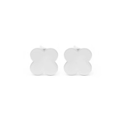 Серьги-пусеты (гвоздики) серебряные Клеверы 922р