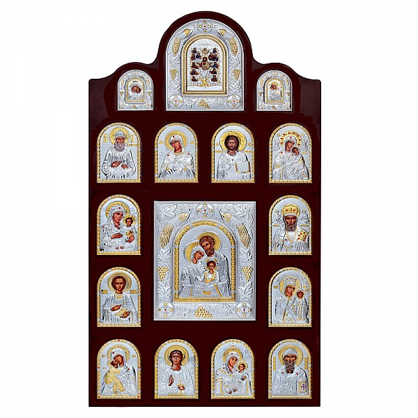 Иконостас из 16 святых икон 4E1361X 46*97 см