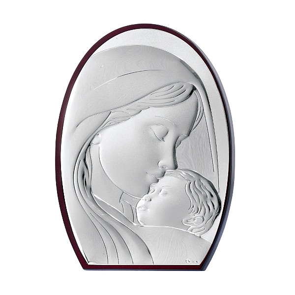 Католическая икона Дева Мария с Младенцем 4E902/1 25*33 см