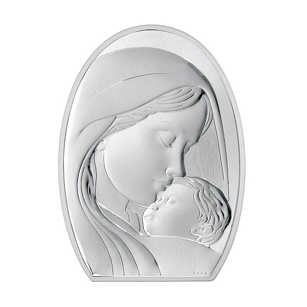 Католическая икона Дева Мария с Младенцем 4E902/1WH 25*33 см