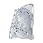 Католическая икона Дева Мария с Младенцем 4E903/5WH 4,5*6 см