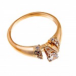 Кольцо золотое c бриллиантом 3К004Д